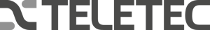 Teletec Logo Gråskala Liggande RGB
